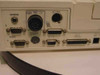 Telectronics 9602 rear panel — RS-232 ports (A and B), ECG multi-pin DIN connector, DB-25 connectors, and audio jack visible