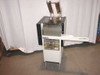 Omation 501 Mail Extractor Envelope Opener full right-side view with top cover open and output tray extended