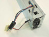 Sun CR-86 power supply rear end showing IEC AC inlet, power switch, and output wiring harness