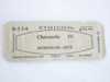 Ethicon S-114 Chromic Surgical Gut Suture sealed packet – Size 0 Type C USP 84 inches non-boilable sterile label view