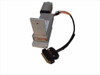 Micro Controle linear drive stage – left side view showing motor body, mounting bracket, and D-sub connector cable
