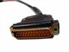 Micro Controle linear stage – close-up of 25-pin D-sub connector on motor cable