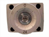 Micro Controle linear stage – end view of micrometer dial with 0–24 graduation scale and center adjustment screw
