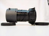 Toshiba PL13116 lens side profile view with front and rear lens caps removed, showing full barrel length