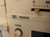 HP 78203C module label close-up showing HP logo and model number 78203C on front panel strip