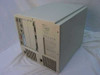 HP 9000 800/G40 A2435A rear view showing expansion card slots with installed I/O cards and ventilation panel