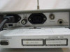 HP 80240A Telemetry System rear panel showing IEC AC inlet, 5VA/6.6A outlet, 115-250mA/230V power specs, ANTENNA BNC connector, ECG OUTPUT jack, and DB9 connector; Made in Fed. Rep. of Germany label visible
