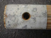 Frank MFG tent ridge beam — metal end cap with center bore hole detail