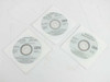 IBM PC 300GL 300PL 3-disc recovery CD set – all three discs in paper sleeves laid out together