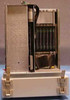 Octel Aspen Branch XP side interior view showing card cage assembly, internal cabling, ribbon cables, and expansion cards installed in slots