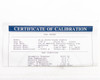 Hamilton Certificate of Calibration showing model 25µL Fixed Volume Pipette, part number 1708-07, serial number 022456, Test Passed status, and Sartorius balance calibration conditions