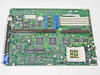 Dell 99795 Socket 5 ATX motherboard – full front view showing ISA, PCI slots, SIMM sockets, and Intel chipset ICs