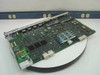 Bay Networks Nortel 5724M ATM Switch MCP Host Module — angled reverse top view showing full underside of PCB with ICs, heatsinks, and memory modules visible