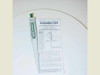 Hamilton Single Channel Air Displacement Pipette included with OPTIBREED SQA III kit, shown with its instruction sheet