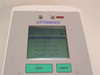 Close-up of OPTIBREED SQA III LCD screen showing main menu: Measurement, History, Utilities, Supervisor, Power Off — with TEST and LIGHT buttons below