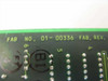 DTC 20721 ISA MFM Controller Card – close-up of PCB fab number label reading FAB NO. 01-00336