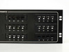 Ortronics OR-808044023 front panel right half — ports 25 through 48 with 4C/8P RJ-11 connectors in modular blocks