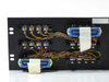 Ortronics OR-808044023 rear view showing pre-wired multi-conductor cable harness and blue IDC connector blocks