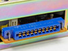 IBM 5641249 power supply — close-up of blue DDK multi-pin output connector, marked 225J-21028F197, date code 83-2-04