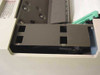 HP C2354A line printer interior detail – missing display panel area showing empty panel cavity with exposed slots