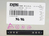 Close-up of Zytec 61006300 Rev U14 rating label showing input 100-250V AC and output 56V, 5V, 3.3V DC specs