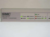 SMC Elite 3812TP front panel label close-up showing model name, Power, Collision, NMM, Source, Segment, Partition, and Link LED indicators