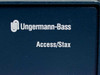 Ungermann-Bass Access/Stax logo close-up on front panel left side
