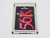 Hayes Accura 56K PCMCIA PC Card modem 56840S – front face showing Hayes Accura branding and 56K logo