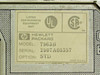 HP 7963B rear label close-up showing Model 7963B, Serial 2907A05357, Option STD, UL and CSA certifications, Made in USA