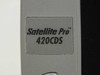 Toshiba Satellite Pro 420CDS – close-up of model name badge reading Satellite Pro 420CDS