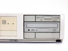 HP Vectra VA6/200 front drive bay close-up showing 3.5-inch 1.44MB floppy drive and CD-ROM drive