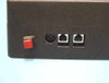 Snap Systems 4 POS terminal rear panel — red power button, DC power jack, and two RJ data ports