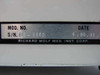 Richard Wolf 2043.50 CO2 Insufflator data plate — Model 2043.50, date 4.26.83, manufactured by Richard Wolf Med. Inst. Corp.