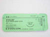 Ethicon 662 Ethilon 4-0 Black Monofilament Nylon Suture sealed green foil packet with FS-2 cutting needle label