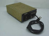 Production Electronics LS-40/5 DC power supply – rear and side view showing perforated gold enclosure, rear terminal strip, and AC power cord