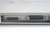 Unisys NIP 2-PTR laser printer rear interface panel showing two parallel Centronics ports