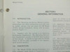 HP 8750A Storage-Normalizer manual interior page showing Section I General Information with introduction and description text