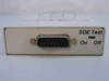 Plexcom STD Plexit 8054 – rear panel close-up of DB15 AUI female connector and SQE Test toggle switch
