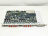 Bay Networks 5575A-F module angled three-quarter view showing front panel with fiber ports capped in red and RJ-45 monitor port