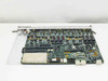 Bay Networks 5575A-F Token Ring Cluster Host Module full board view from above at angle, showing sub-board mezzanine assembly and fiber connectors at bottom edge