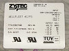 Zytec Wellfleet AC/PS power supply label showing P/N 22927480 Rev AK, 100-120/200-240V 50/60Hz 1Ph 1000W input, multiple DC output voltages