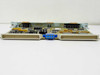 Bay Networks SRML 75000 — card bottom edge view showing dual large backplane connectors, blue jumper block, and ejector levers