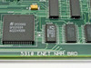 Bay Networks 5310A PCB close-up showing National Semiconductor DP8390DV / NS32490DV Ethernet controller chip; board silk-screen reads '5310 ENET NMM BRD'