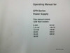 Xantrex XFR Series Operating Manual – inside front page showing title 'Operating Manual for XFR Series Power Supply' and full list of 1200W covered models