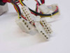 DVE DSP-1454C power supply output connectors – closeup of AT-style Molex power connectors on the wiring harness