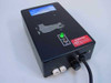 Bergen Expo Systems 24367 power supply – front and top view showing power switch, green LED indicator, warning label, and dual output connectors