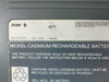 Acer 750C bottom label showing MFG date 931203 and NiCad rechargeable battery warning