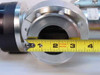Torr Vacuum Products RBS-22A – front flange bore measurement showing approximately 2-inch opening with tape measure