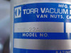 Torr Vacuum Products RBS-22A model label – blue label reading Torr Vacuum Products, Van Nuys CA, Model No. RBS-22A