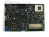 IBM 93H1699 system board top-down view showing Intel chipset ICs, Socket 7 CPU socket, PCI slots, and SIMM memory banks